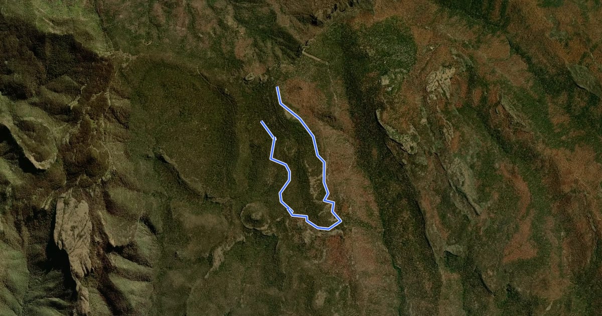 Маршрут Kaputar Plateau Walk на спутниковом снимке