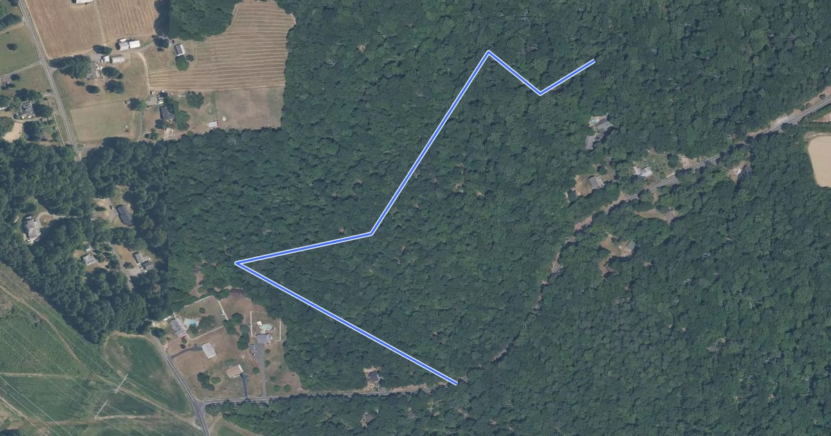 Маршрут Karen's Trail на спутниковом снимке