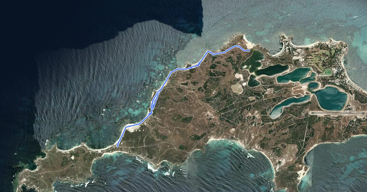 Маршрут Karlinyah Bidi (Northern Beaches) на спутниковом снимке