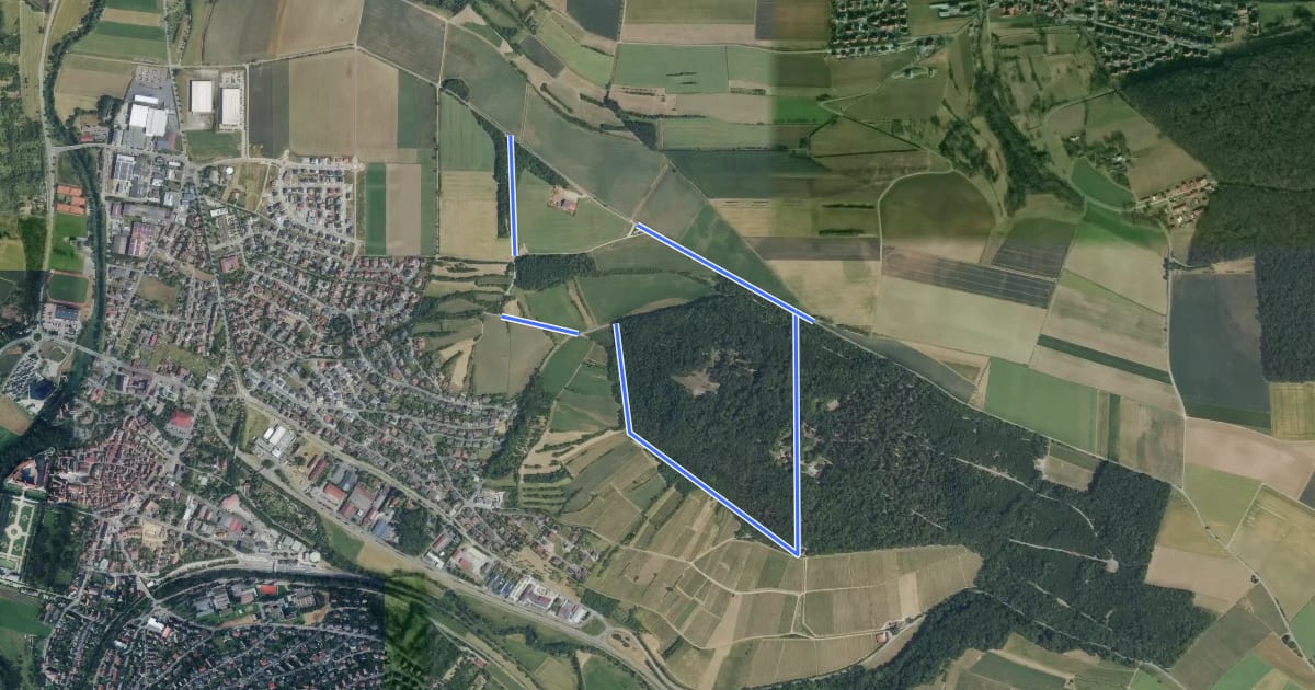 Маршрут Karlsberg Weikersheim на спутниковом снимке
