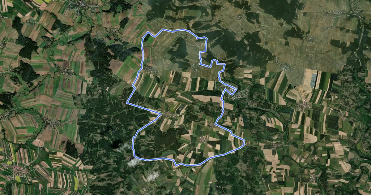 Маршрут Karlsteiner Rundwanderweg на спутниковом снимке