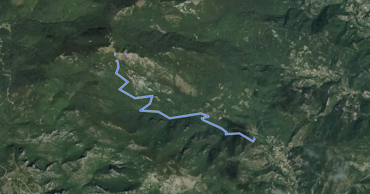 Маршрут Karma Trail на спутниковом снимке