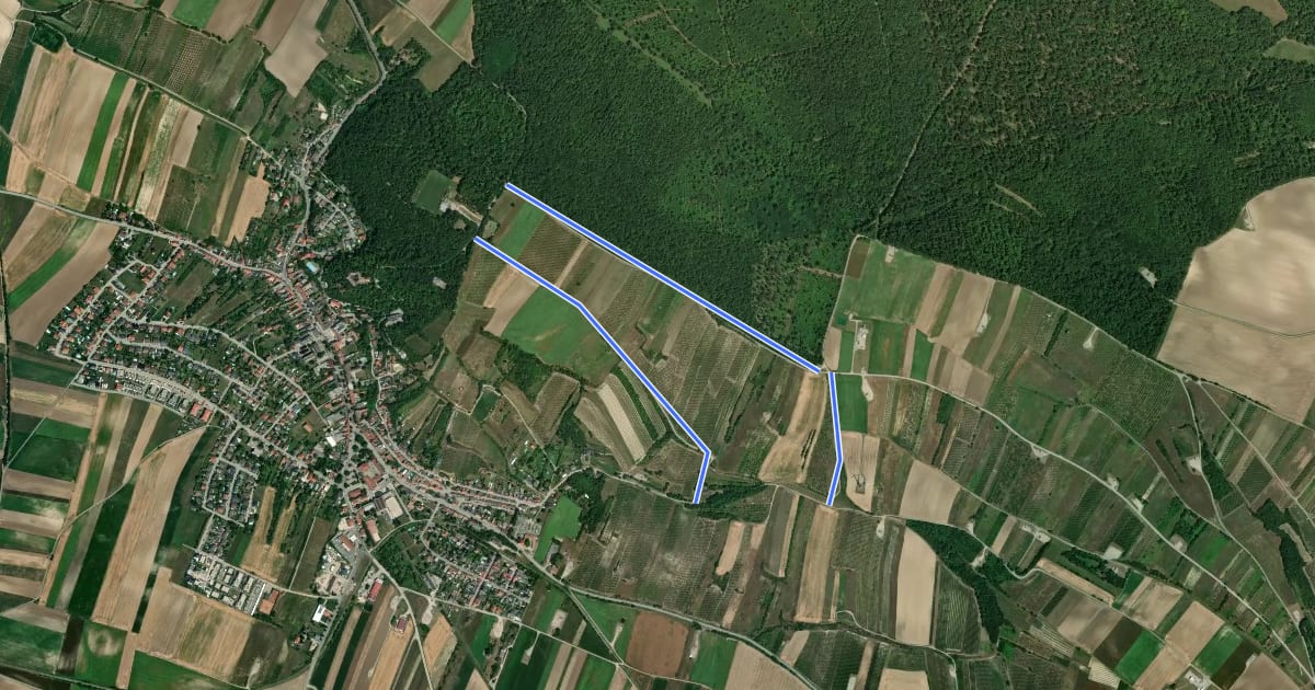 Маршрут Karpatenblickroute на спутниковом снимке