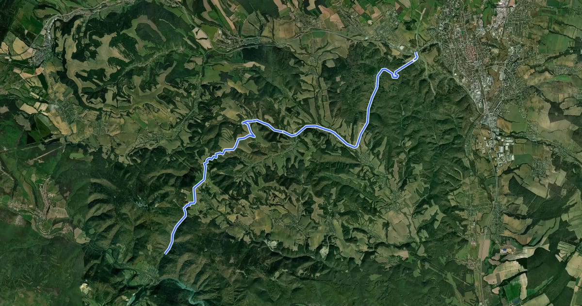 Маршрут Karpatská cyklistická trasa на спутниковом снимке