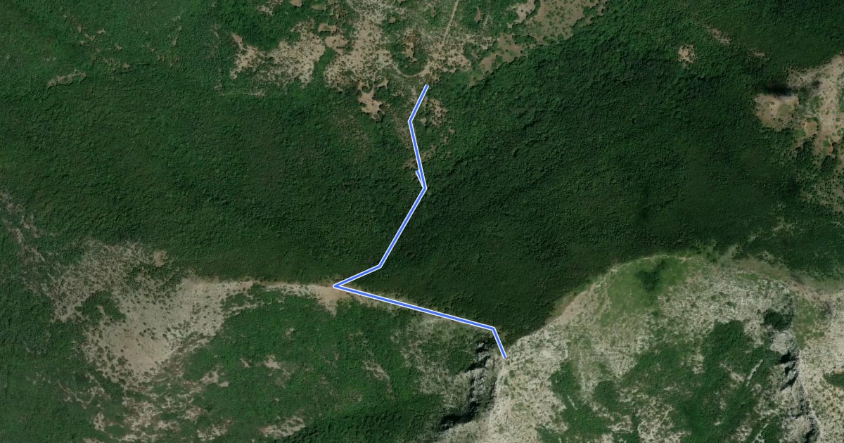 Маршрут Karpouzi Trail на спутниковом снимке