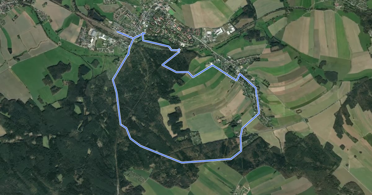 Маршрут Karswaldrundweg на спутниковом снимке