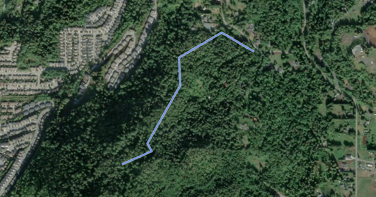 Маршрут Karver's Trail на спутниковом снимке
