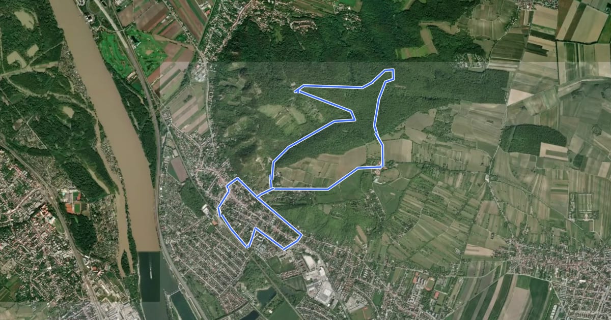 Маршрут Kaspar-Schrammel-Wanderweg на спутниковом снимке