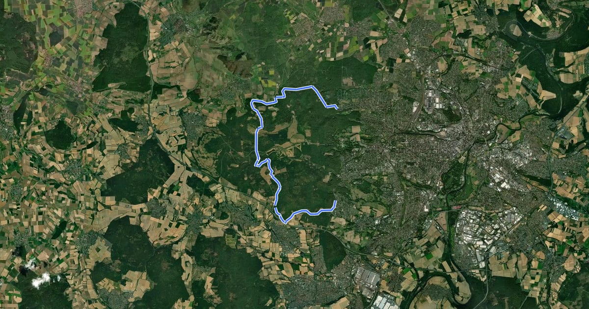 Маршрут Kassel, A на спутниковом снимке