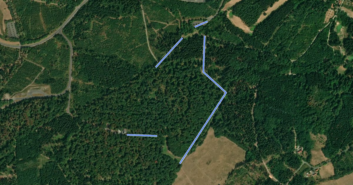 Маршрут Kassel-Wilhelmshöhe, Rundweg 9 на спутниковом снимке