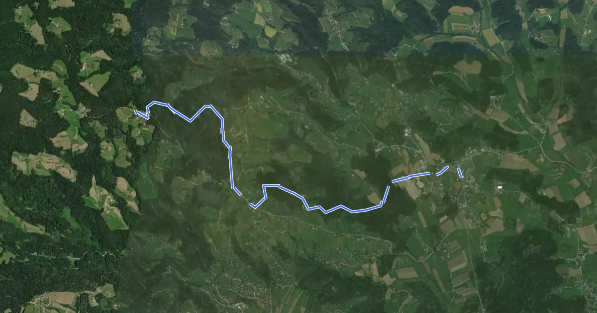 Маршрут Kastanienweg на спутниковом снимке