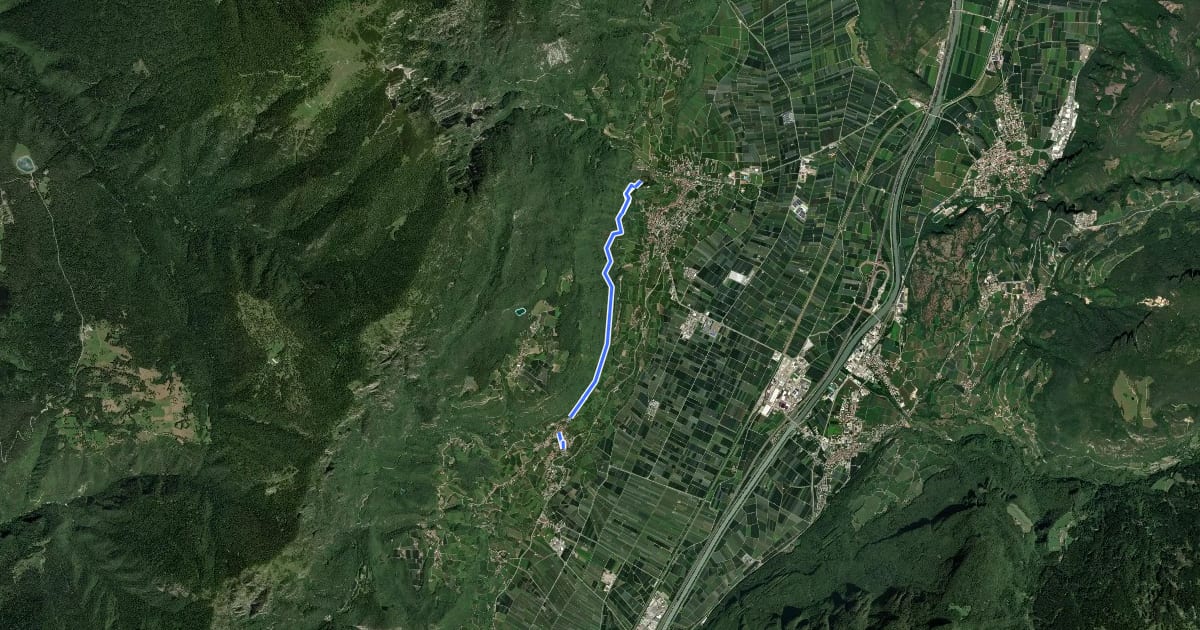 Маршрут Kastelazweg на спутниковом снимке