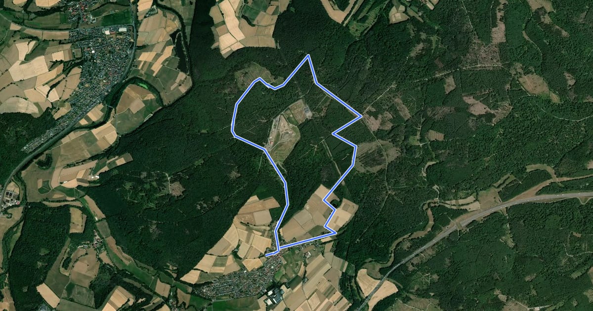 Маршрут Kathuser Rundwanderweg K1 на спутниковом снимке