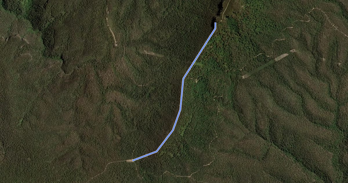 Маршрут Katoomba to Kanangra на спутниковом снимке
