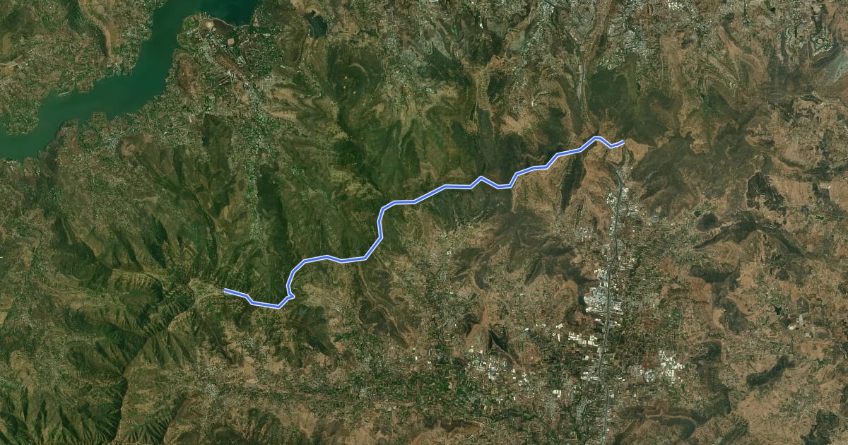 Маршрут Katraj to Sinhagad на спутниковом снимке