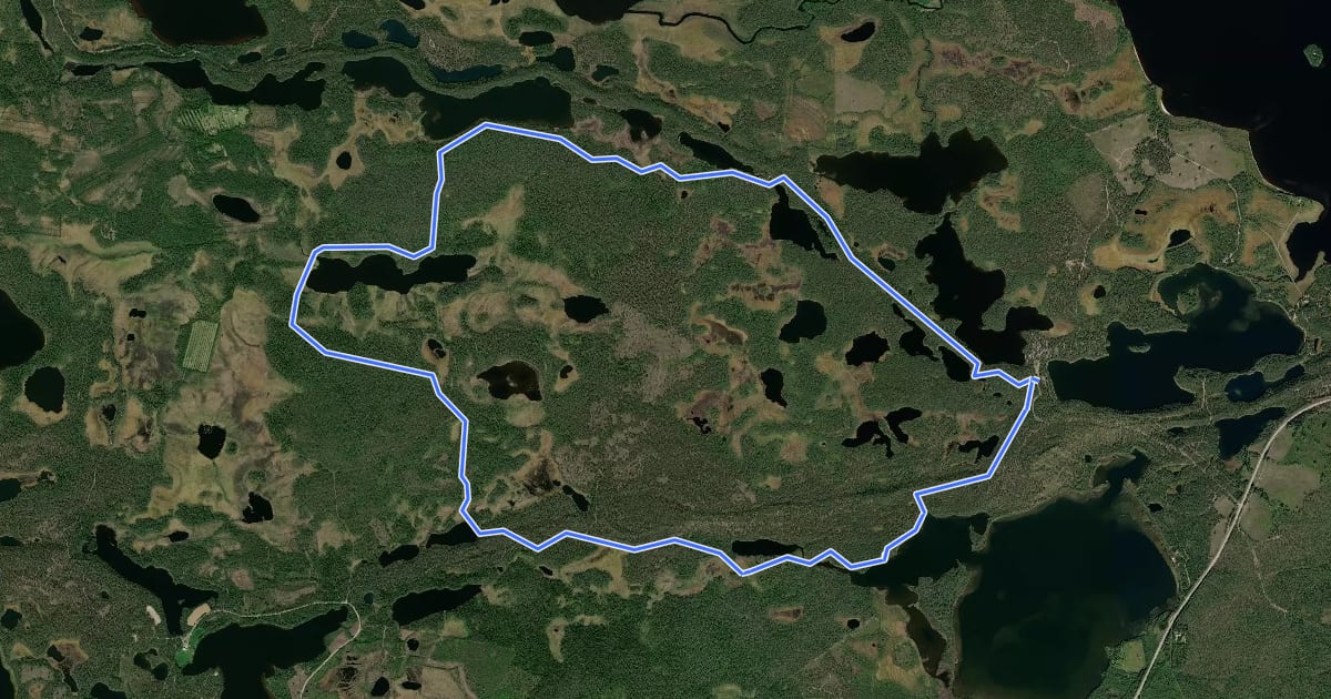 Маршрут Kattaisenpolku на спутниковом снимке