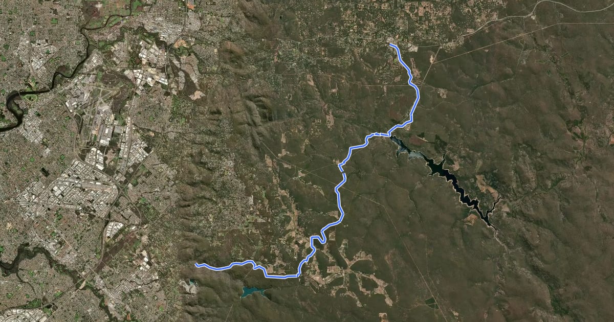 Маршрут Kattamordo Heritage Trail на спутниковом снимке