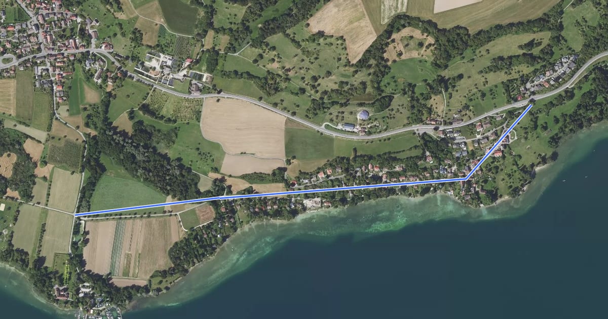 Маршрут Kattenhorn Friesen - Öhningen Oberstaad на спутниковом снимке