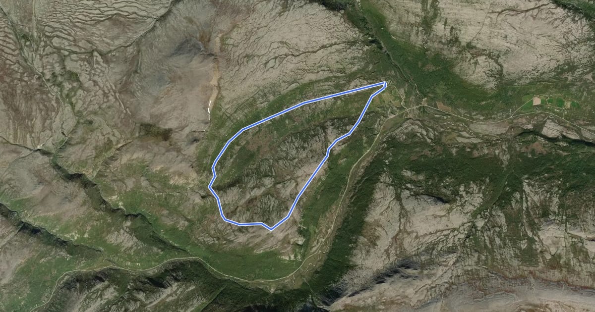 Маршрут Kattugledalen на спутниковом снимке