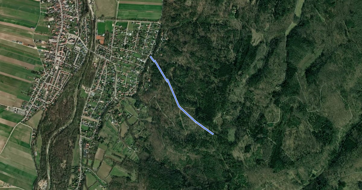 Маршрут Katzeldsdorf - Rosalia Kamm-Wanderweg на спутниковом снимке