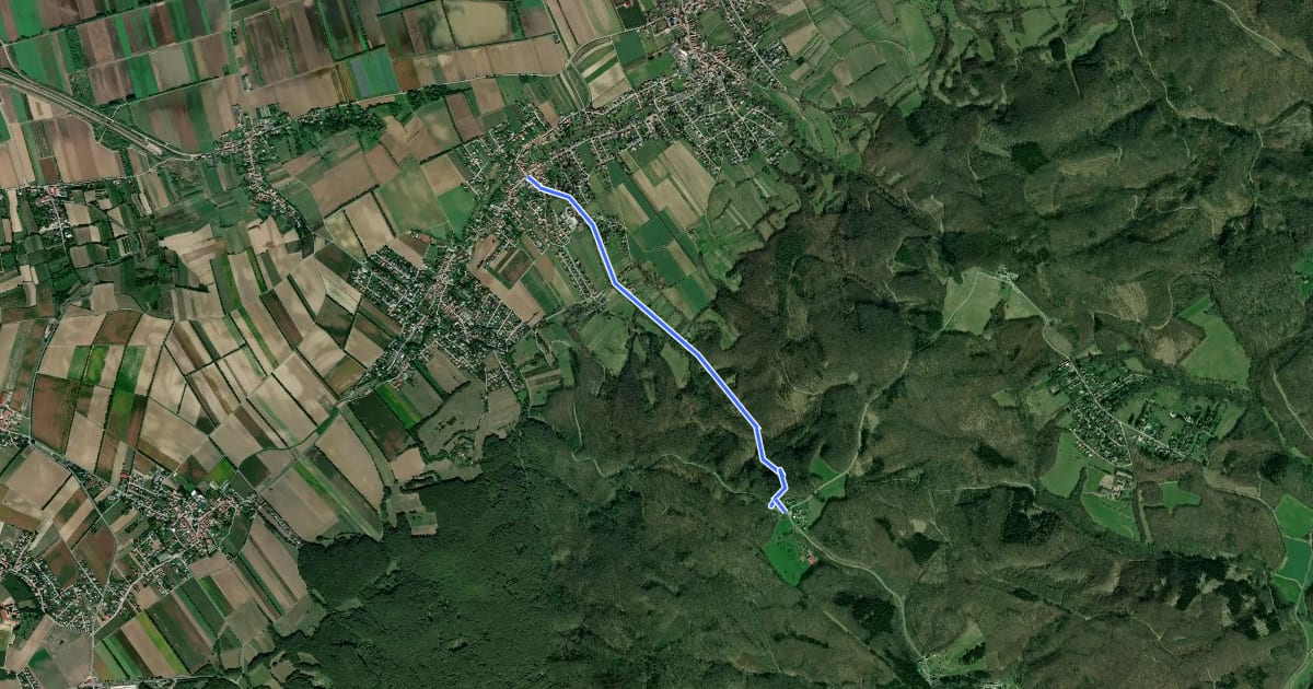 Маршрут Katzelsdorf - Passauerhof на спутниковом снимке