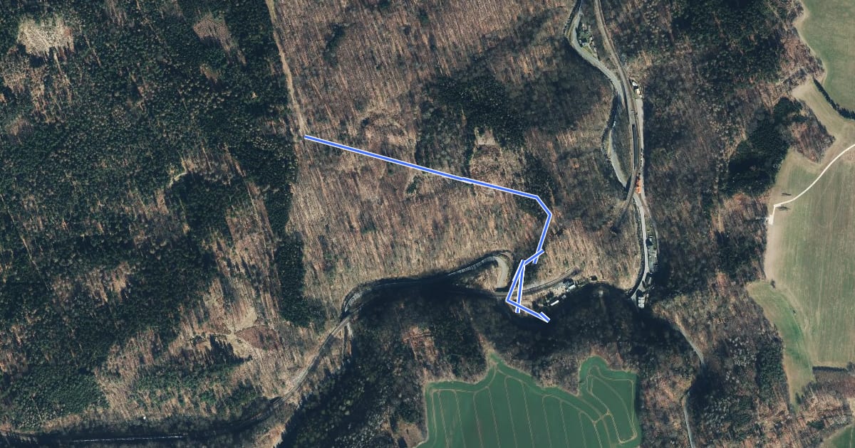 Маршрут Katzentreppenweg на спутниковом снимке