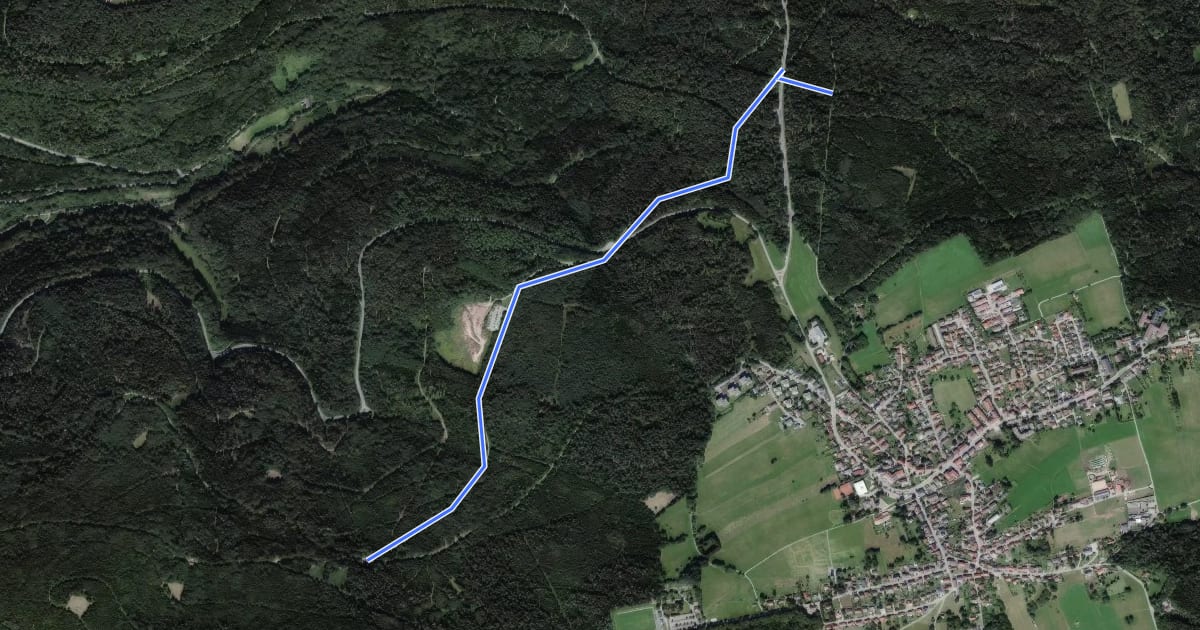 Маршрут Katzenweg - Brenntenwald Hütte на спутниковом снимке