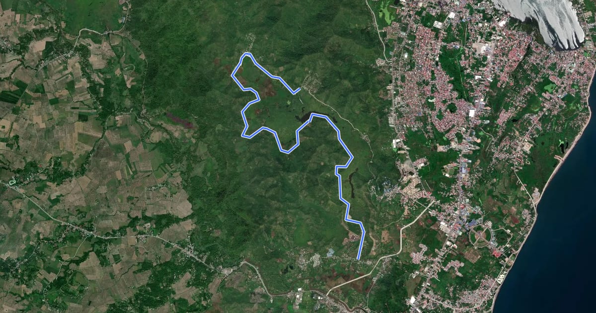 Маршрут Kauswagan Trail на спутниковом снимке