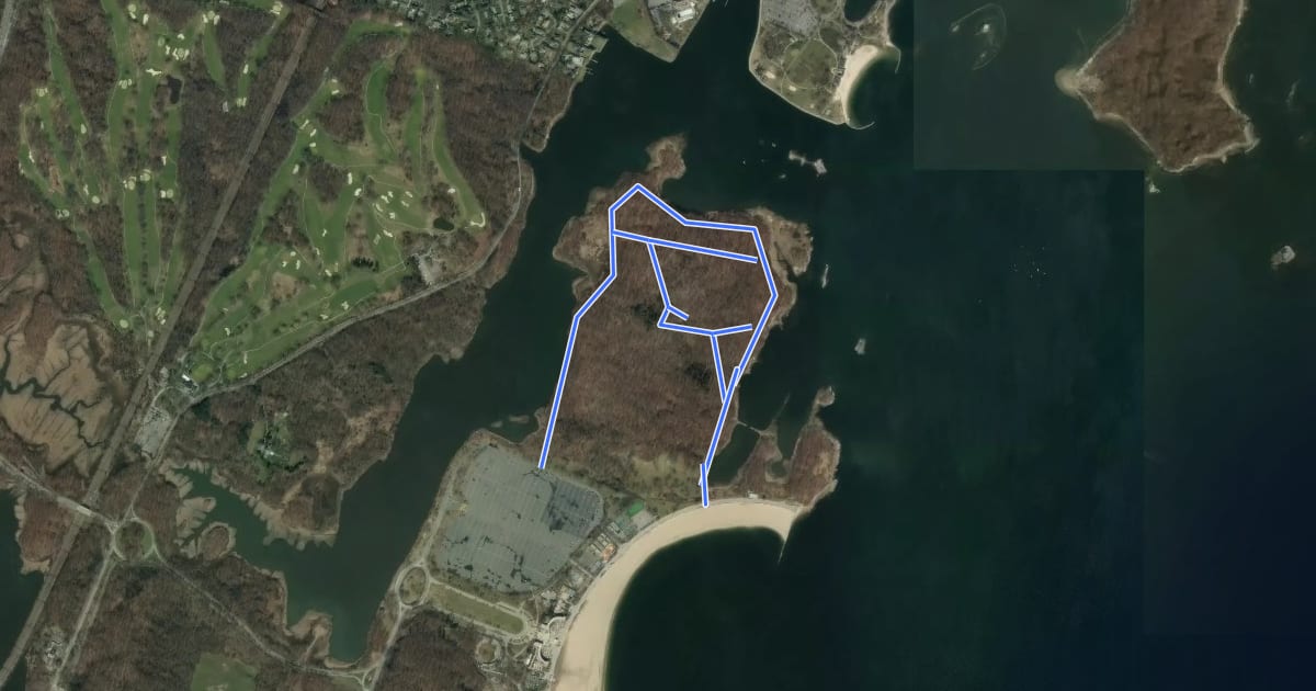 Маршрут Kazimiroff Nature Trail на спутниковом снимке