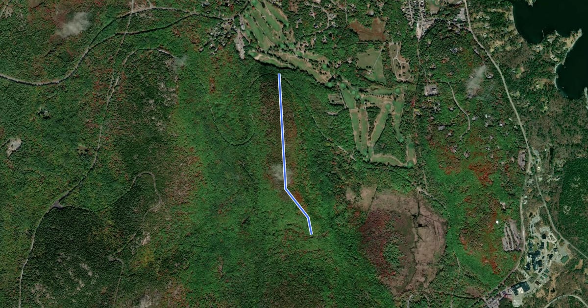 Маршрут Kebo Mountain Trail на спутниковом снимке