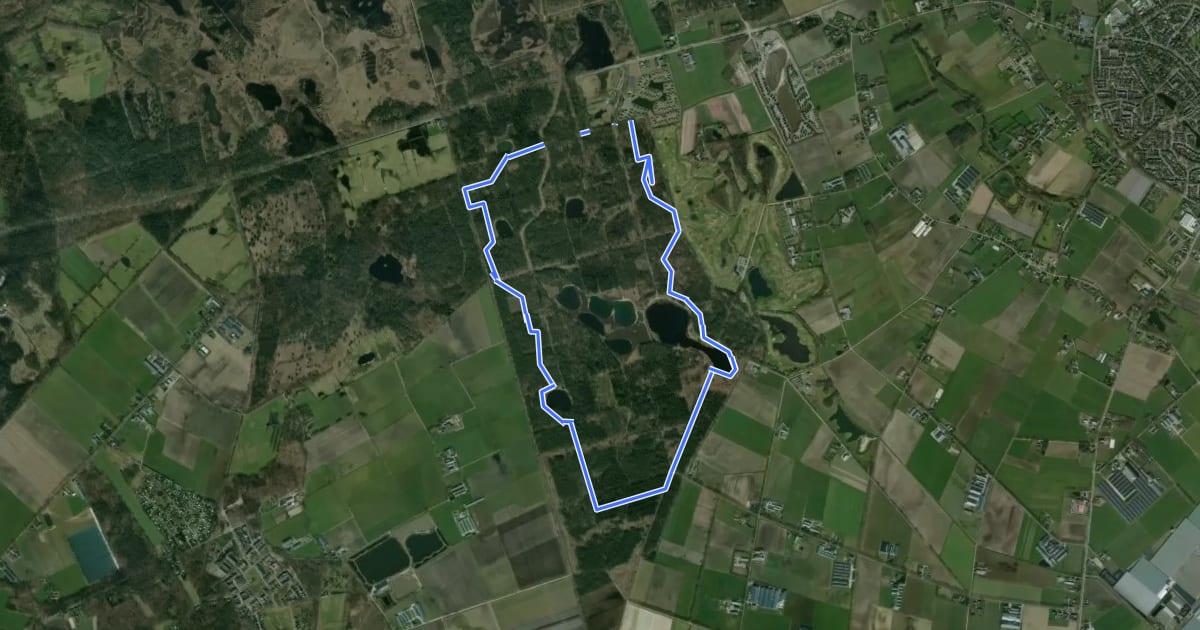 Маршрут Keelvenroute на спутниковом снимке