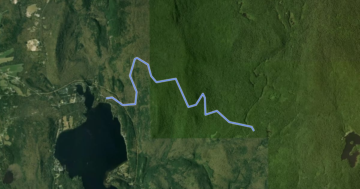 Маршрут Keewaydin Trail на спутниковом снимке