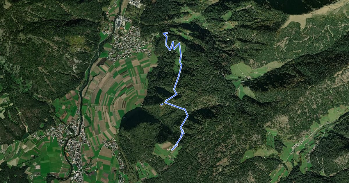 Маршрут Kehlburgweg на спутниковом снимке
