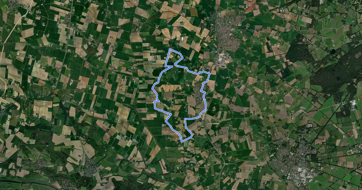Маршрут Keijenborg Route на спутниковом снимке