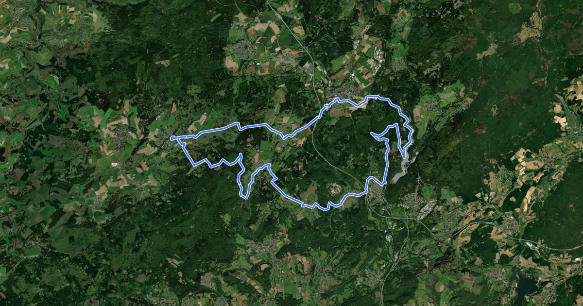 Маршрут Keller MTB Route No. 9 на спутниковом снимке