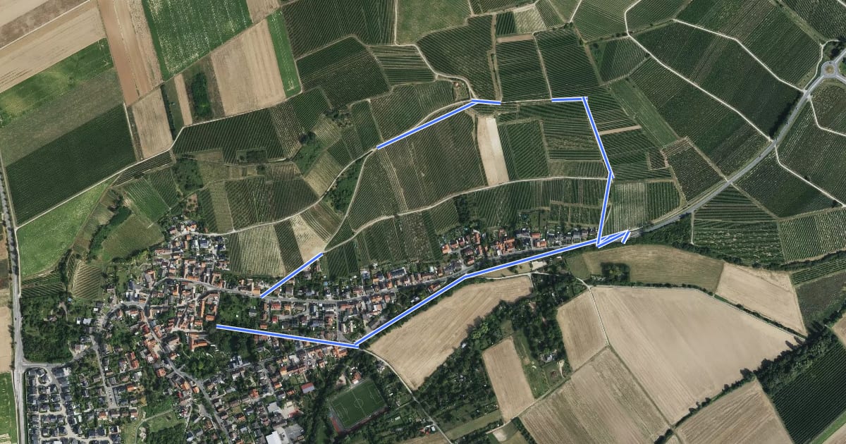 Маршрут Kellerbergsweg на спутниковом снимке