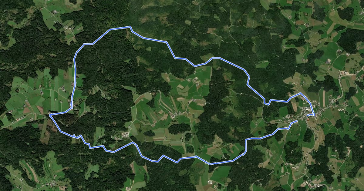 Маршрут Keltensteig Nr. 34 на спутниковом снимке