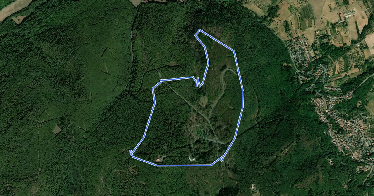 Маршрут Keltenwanderweg на спутниковом снимке