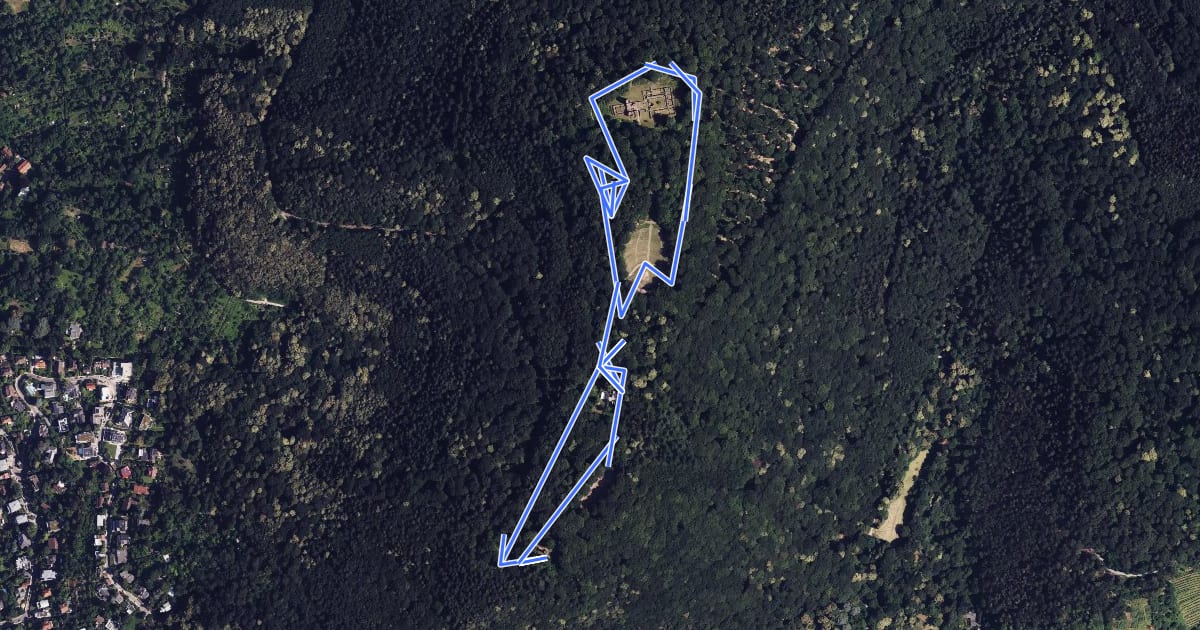 Маршрут Keltenweg на спутниковом снимке