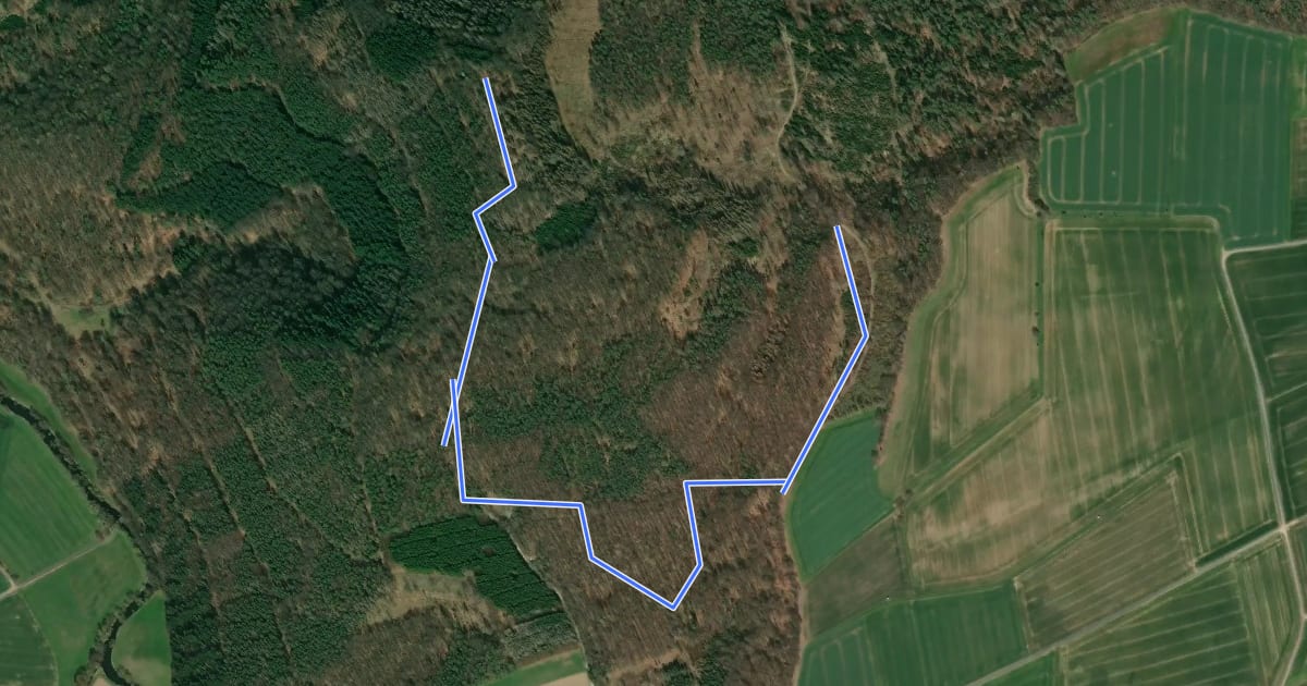 Маршрут Keltenweg, Archäologischer Wanderweg на спутниковом снимке