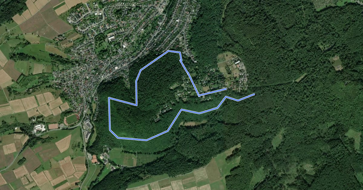 Маршрут Kelterbergweg на спутниковом снимке