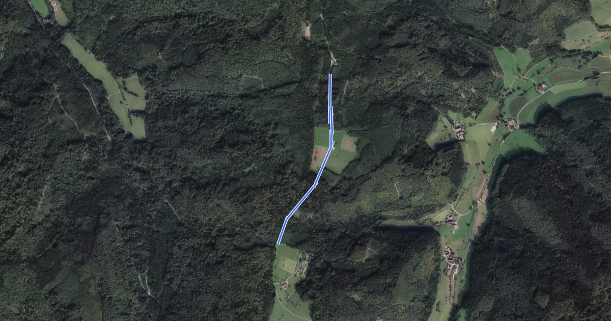 Маршрут Kempfenbühl - Karlsbänke на спутниковом снимке