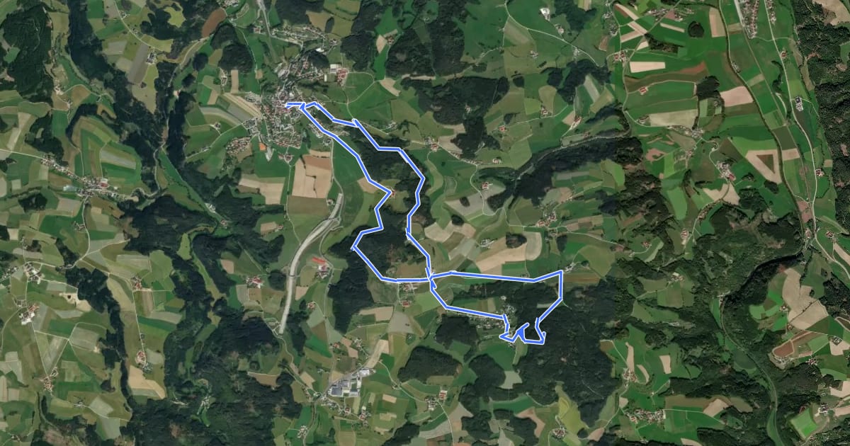 Маршрут Kempfendorfer Berg Rundwanderweg на спутниковом снимке
