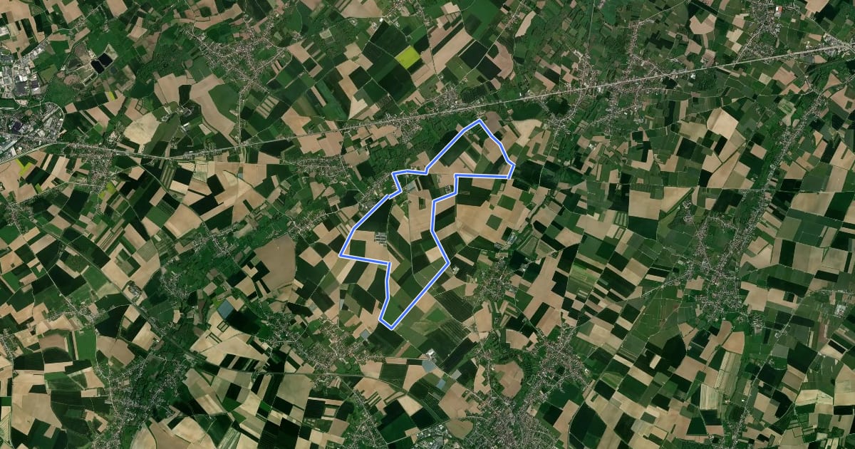 Маршрут Kempinnewandeling на спутниковом снимке