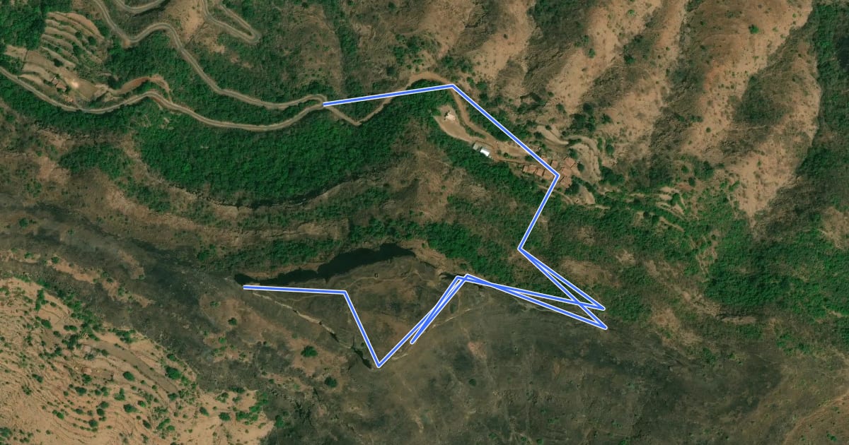 Маршрут Kenjalgad Fort (Pakirewadi) на спутниковом снимке