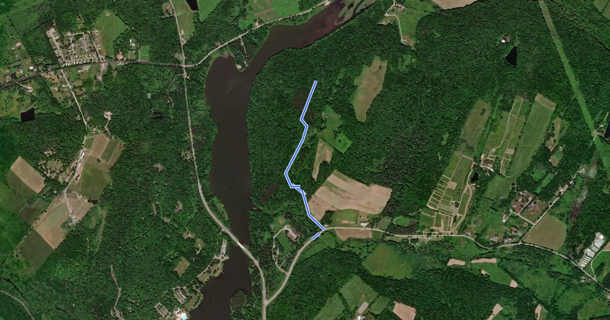 Маршрут Kennedy Creek Trail на спутниковом снимке
