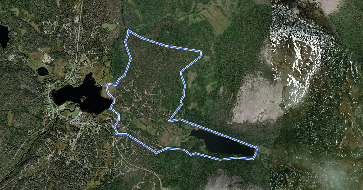Маршрут Kesänkijärven polkaisu на спутниковом снимке