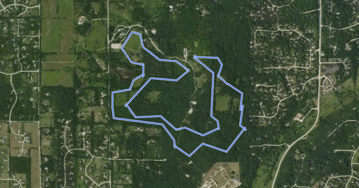 Маршрут Kettle View Trail на спутниковом снимке