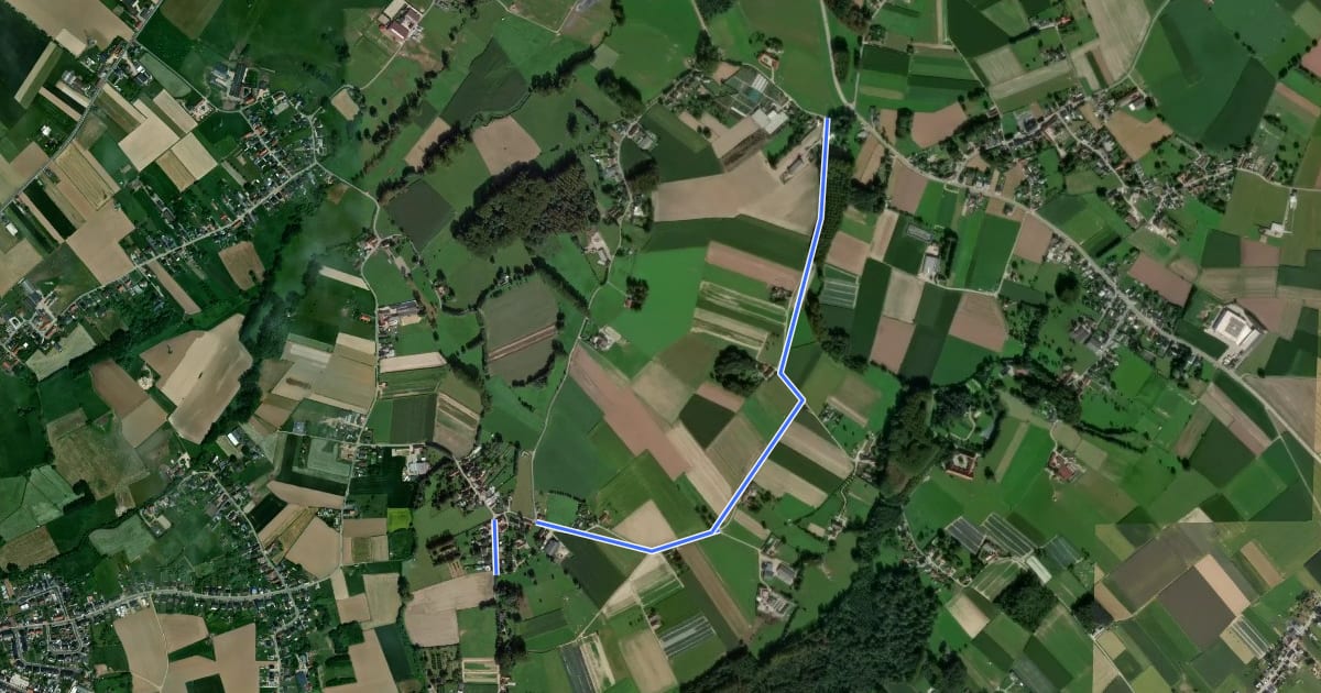 Маршрут Keureroute на спутниковом снимке