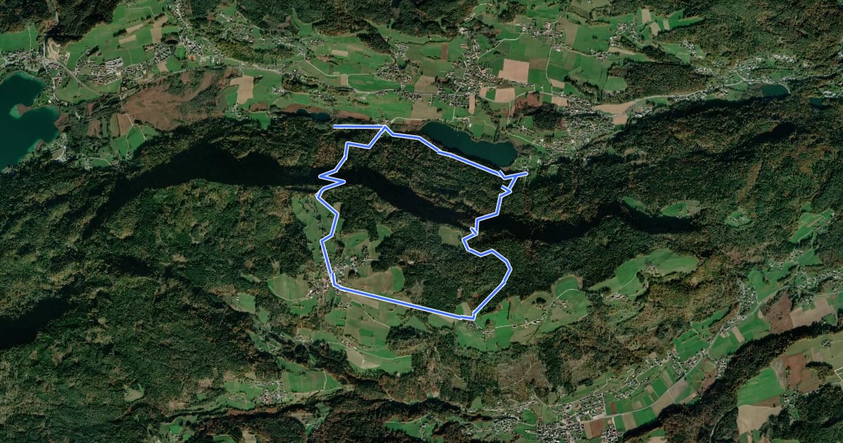 Маршрут Keutschacher Panoramaweg на спутниковом снимке